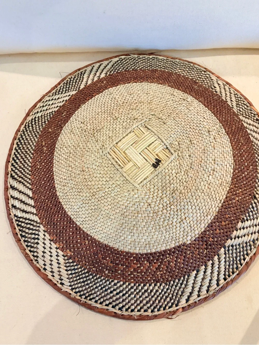 One of a Kind! NEW Woven Basket. Made by Binga people of Zambia Zimbabwe Africa